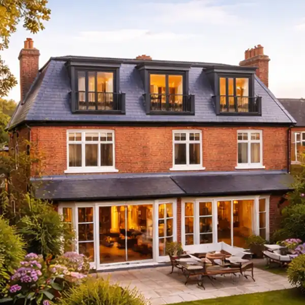 Completed loft master bedroom in Wimbledon SW19 mansard conversion